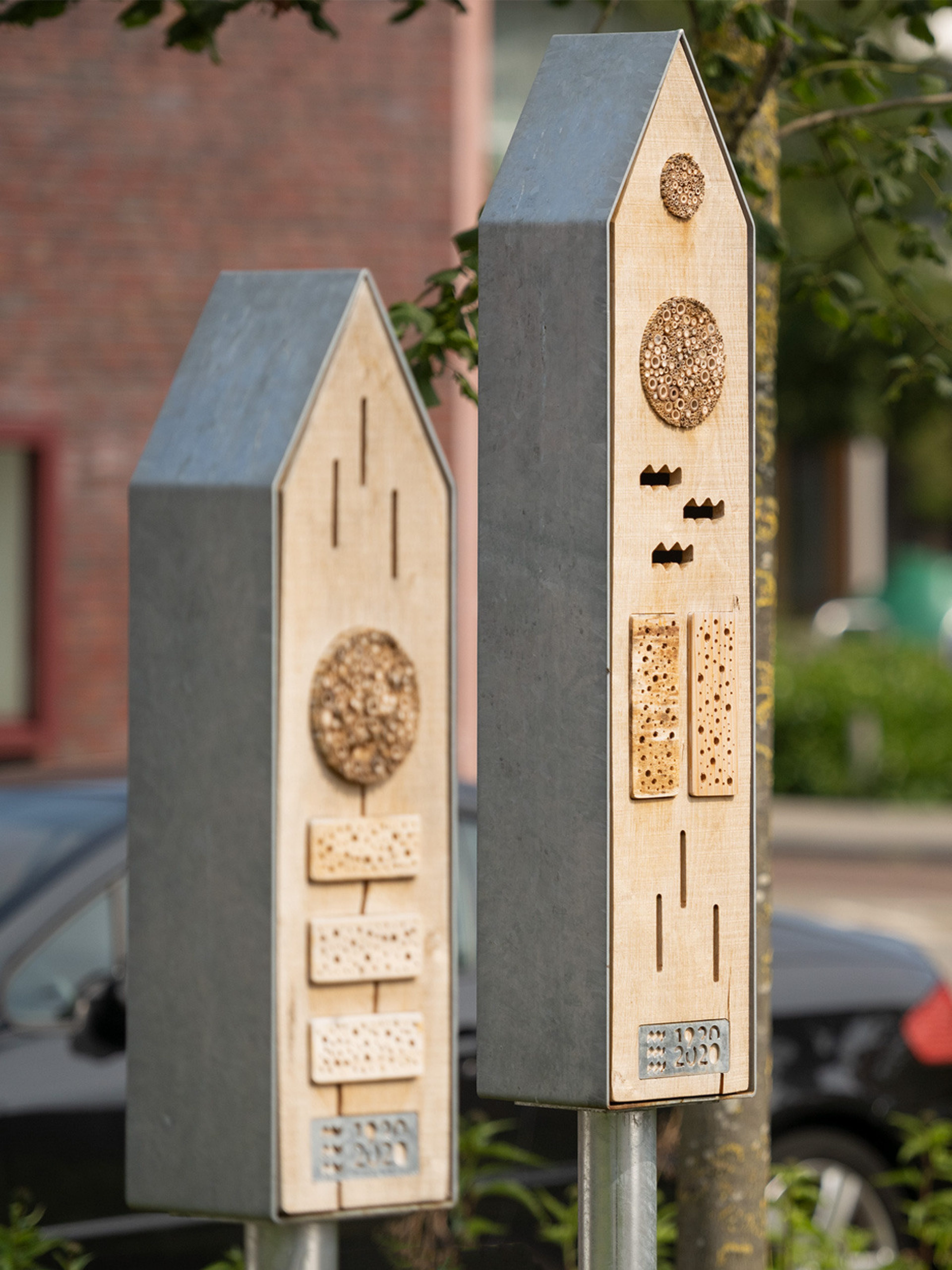 Insect hotels for livable neighborhoods